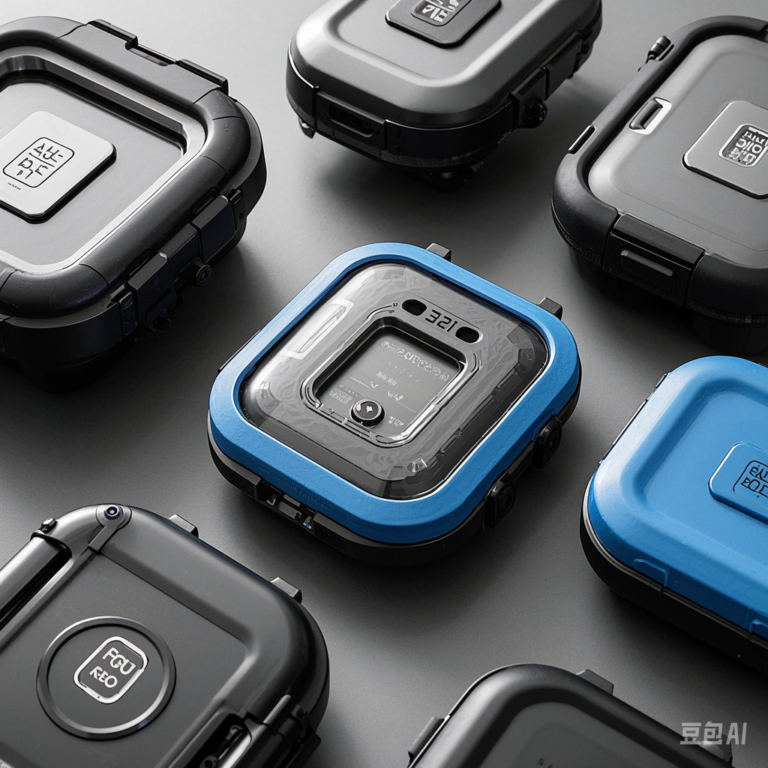 Collection of rugged square electronic enclosures in various colors, perfect for customization