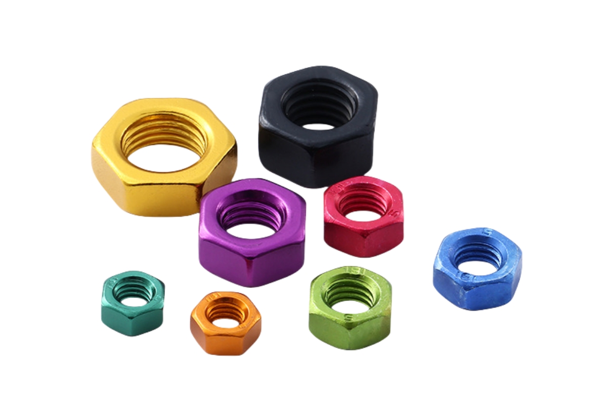 Colorful screws and bolts, anodized for durability and style