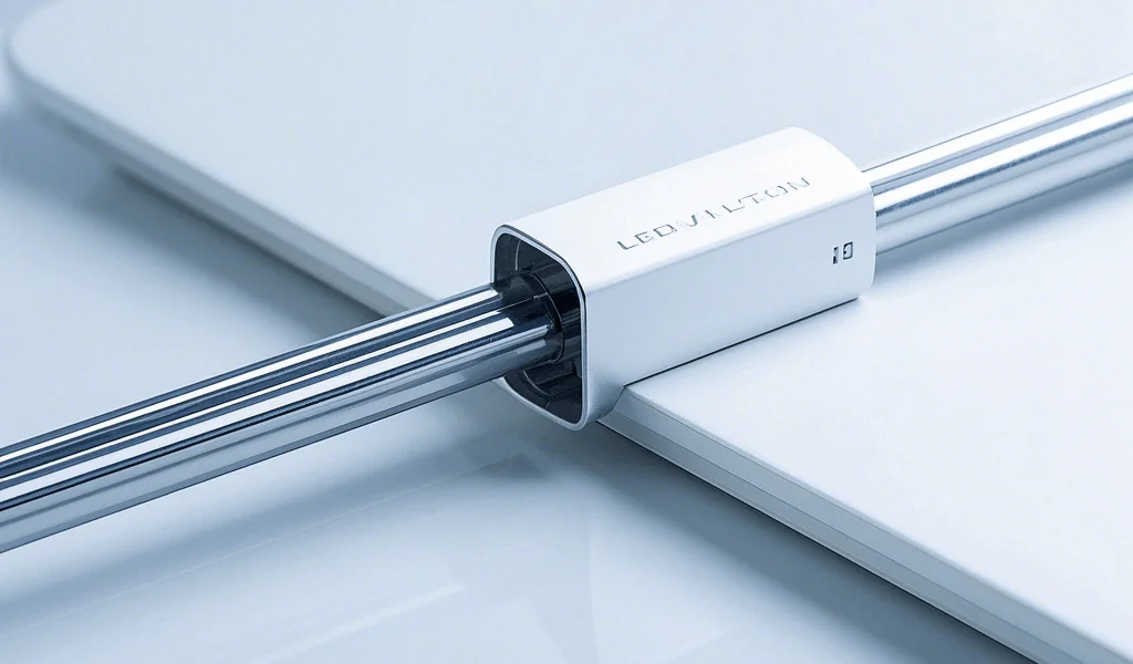 Tube Enclosure Sleek tube extrusion aluminum enclosure on white surface