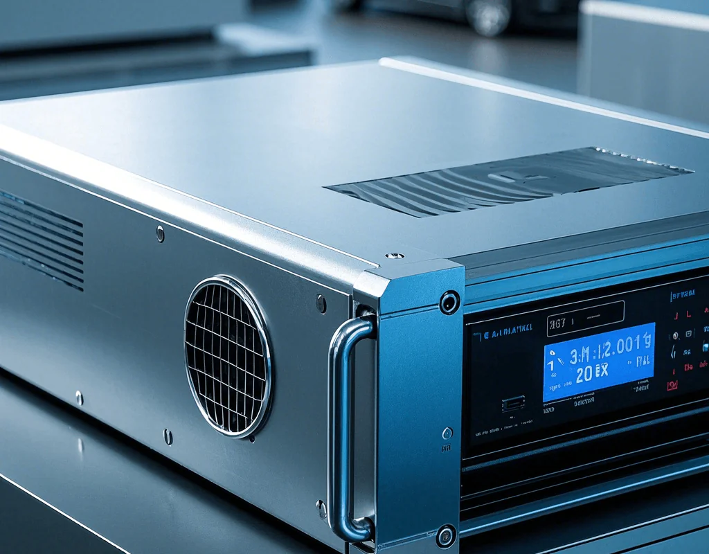 Rackmount Chassis Large rackmount amplifier chassis with cooling fan and handle
