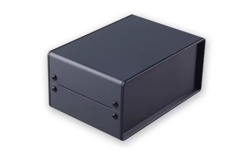Black Enclosure Box Black electronic enclosure box, sturdy and customizable