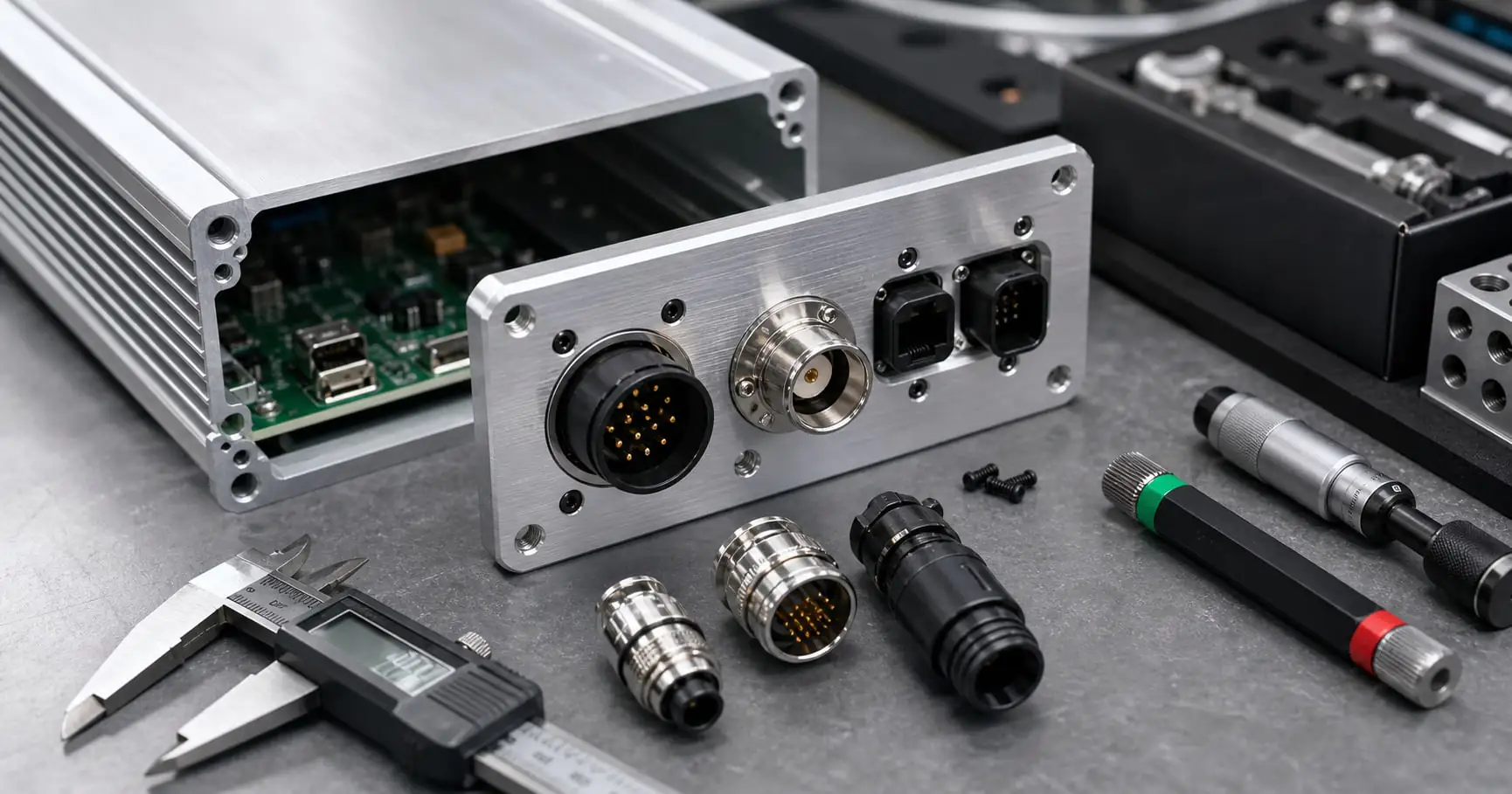 CNC machined aluminium enclosure shipping details for production review