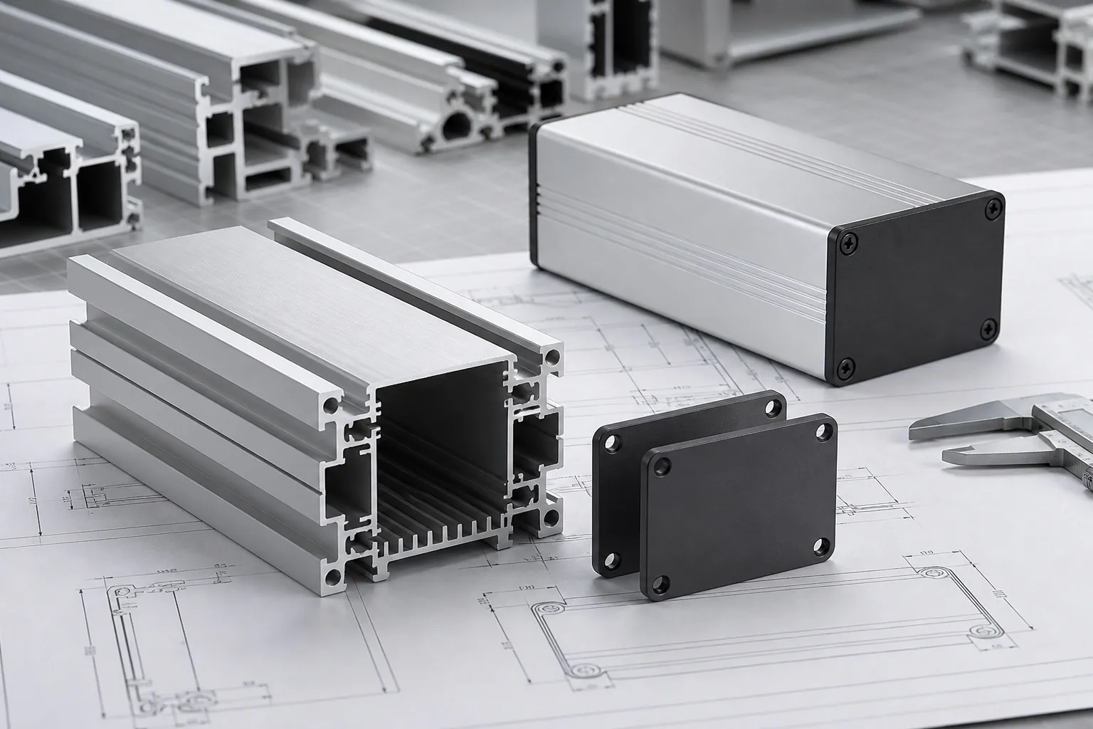 custom extruded aluminum enclosure profile design for smart sensor production